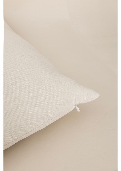 Charm Özel Püskül Dikiş Çam Ağacı Motifli Krem Kırlent 45 x 45 35258A indirimleri