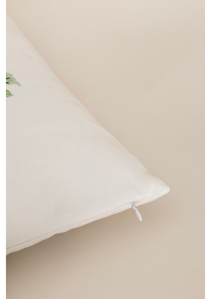 Charm Renkli Geyik Baskılı Beyaz Kırlent 43X43 35257A fırsatları