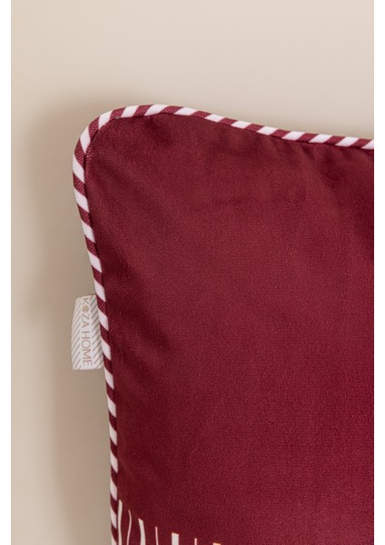 Charm Kırmızı Beyaz Şerit Baskılı Kırlent 40X60 35256A fırsatları