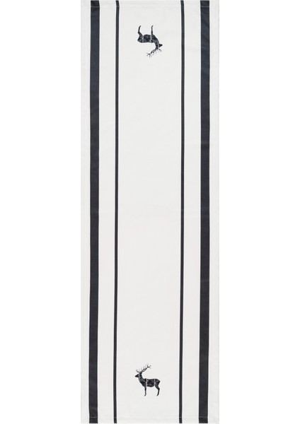Charm Siyah Geyik Baskılı Krem Runner 45X140 35261A fiyatları