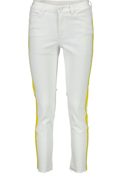 Sport Şeritli Kesik Paça Pamuklu Jean Pantolon fırsatları