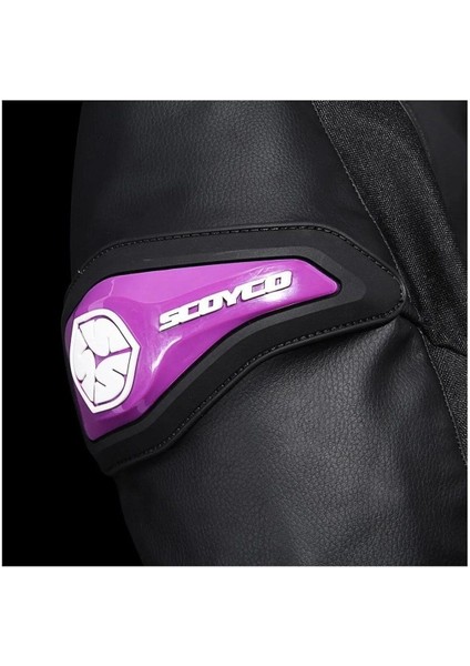 Kadın Motosiklet Montu Mor-Siyah Reflektörlü ve Darbe Emici Koruma ile Güvenli Sürüş indirimleri