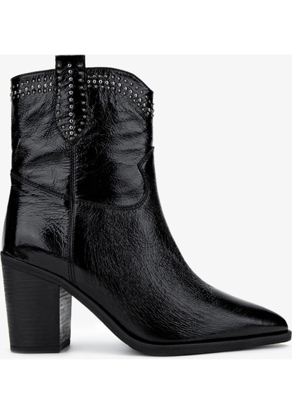 Kadın Siyah Topuklu Bot 1072 Z-9727 Bn Bot SK24-25 Sıyah