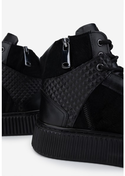 Erkek Hakiki Deri Siyah Casual Bot 352 21576 Erk Bot SK24-25 Sıyah fırsatları