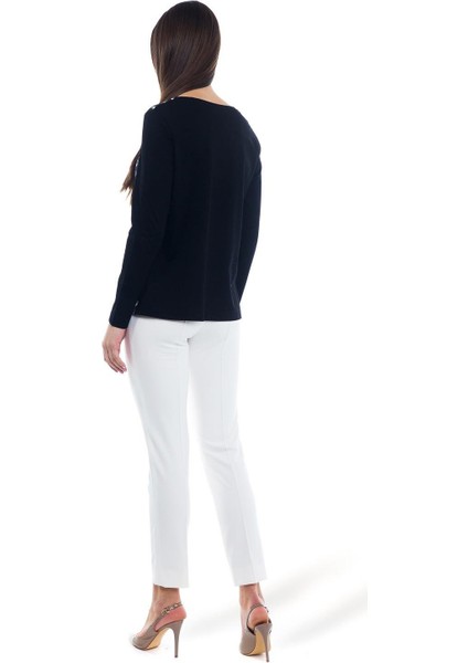 Desenli Bisiklet Yaka Uzun Kol Pamuk T-Shirt modelleri