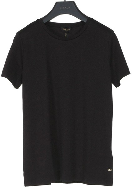 Yuvarlak Yaka Basic Siyah Pamuk T-Shirt