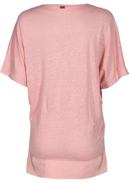 Sport V Yaka Düşük Kol Uzun Keten T-Shirt modelleri