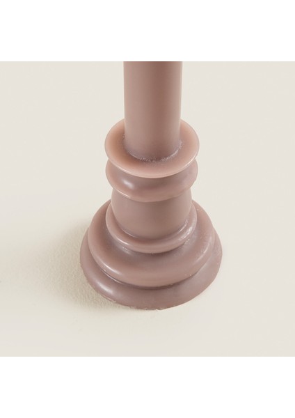 Flamme Kaideli Şamdan Mum Vizon 25 cm Vizon