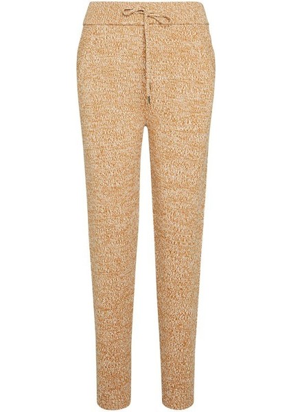 Sport Dar Paça Kırçıllı Cepli Camel Triko Pantolon