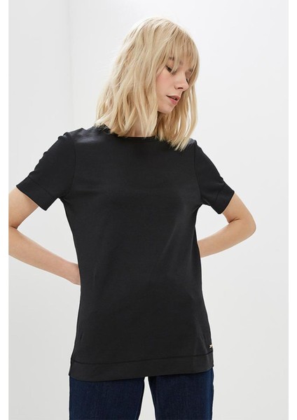 Sport Bisiklet Yaka Basic Pamuk T-Shirt