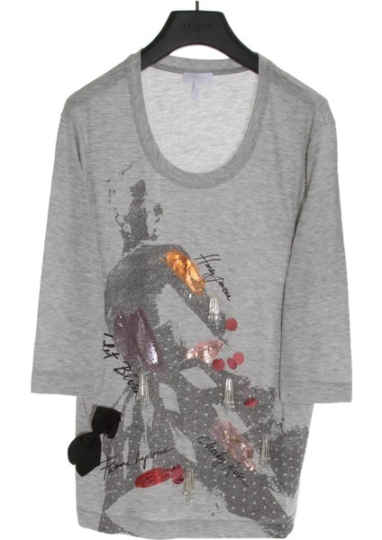 Sport Truvakar Kol Kürek Yaka Baskılı T-Shirt