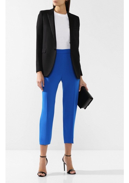 Yandan Fermuarlı Kısa Dar Paça Klasik Pantolon