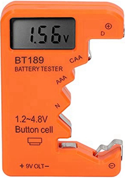 4 Adet Aa 9V Pil Için Pil Test Cihazı, Ev Pilleri Için Siyah (Yurt Dışından)
