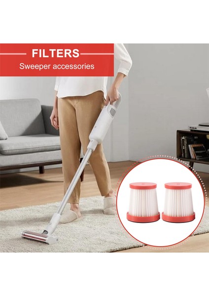 Deerma VC01 El Tipi Elektrikli Süpürge Aksesuarları Için 2 Adet Filtre (Yurt Dışından)