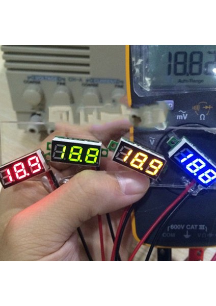 Dc 0V-100V 0.28 Inç Dijital Voltmetre Voltmetre Volt Araba Mavi (Yurt Dışından)