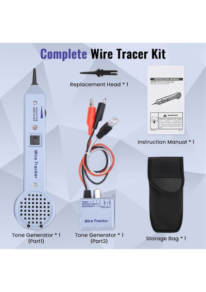 Ton Jeneratör Seti, Tel Izleyici Devre Test Cihazı, Ton ve Prob Seti (Yurt Dışından)