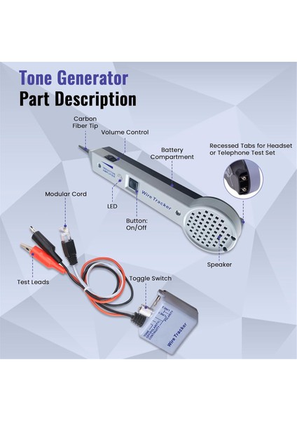 Ton Jeneratör Seti, Tel Izleyici Devre Test Cihazı, Ton ve Prob Seti (Yurt Dışından)