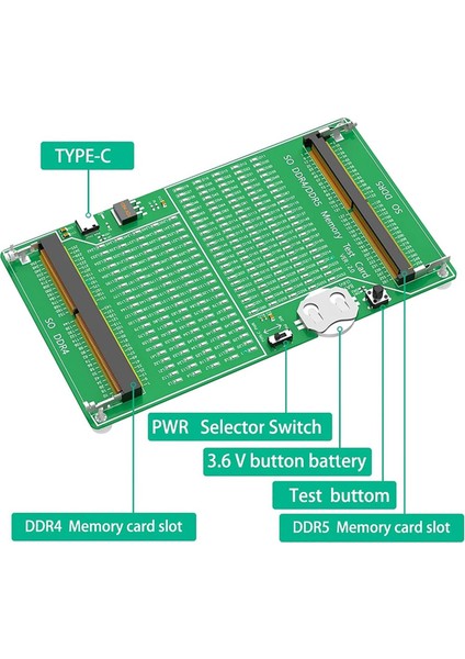 So Ddr4/5 Bellek Test Cihazı Dizüstü Bellek Testi Tanılama Adaptörü (Yurt Dışından)