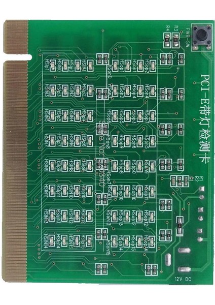 Pcı-E 16X 8x Pcı Express Slot Test Kartı Işık Test Cihazı ile (Yurt Dışından)
