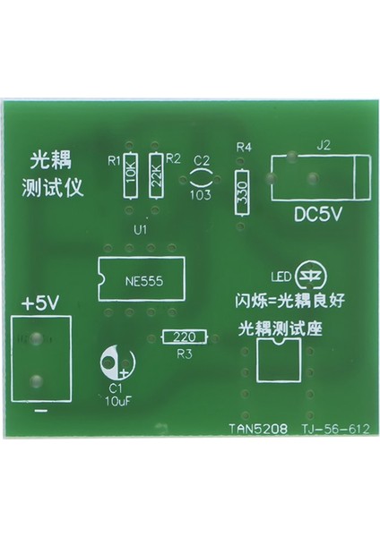 Optocoupler Test Kiti 555 Dc Kablolu Uygulama Devre Kartı (Yurt Dışından)