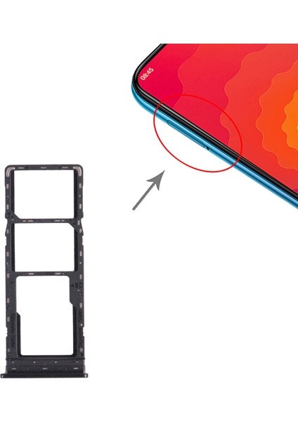 Tecno Spark 4 Için Tepsi + Mikro Sd Kart Tepsisi (Yurt Dışından)