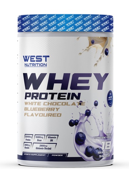 Whey Protein Tozu 540 gr 18 Servis Yabanmersini Beyaz Çikolata