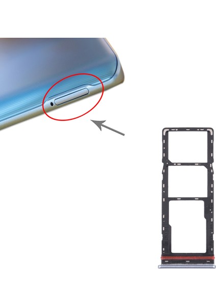Tecno Camon 17 Cg6 CG6J Için Sım + Mikro Sd Kart Tepsisi (Yurt Dışından)