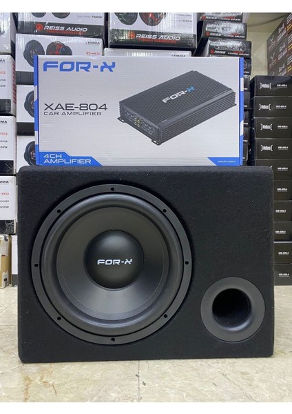 30CM 1000WAT Bass 4kanallı Forx Anfi 4X80 4000WAT