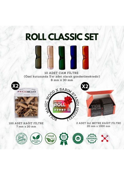 Roll Classic Set ( x Sarım Standı Hediyeli)