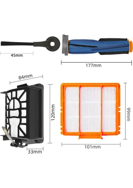 Aı AV2501AE RV2502AE Robot Süpürge Için Yedek Parçalar (Yurt Dışından)