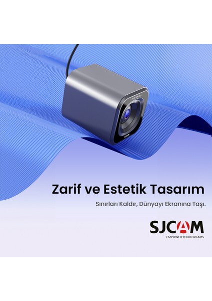 M2 4K 12MP F2.0 Adaptif Parlaklık Cmos Sensör Metal Kasa 70° Lens Açısı Webcam Kamerası Gümüş