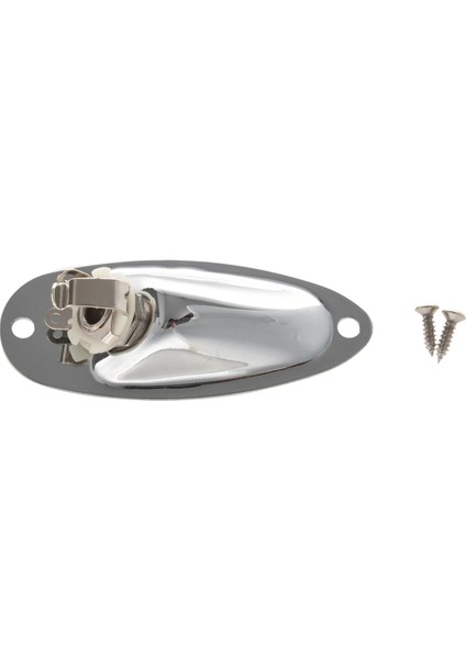 6 Adet Tekne Gitar Jakı 1/4 Inç Giriş Çıkış Jakı Plaka Soketi 6.35MM Krom Gümüş Strat Tarzı Gitar Parçaları (Yurt Dışından)