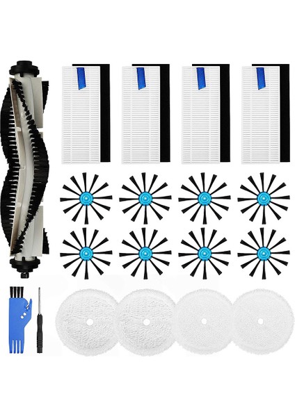 Islak ve Kuru Robot Süpürge, Ana Fırça, Hepa Filtre, Yan Fırça (Yurt Dışından)