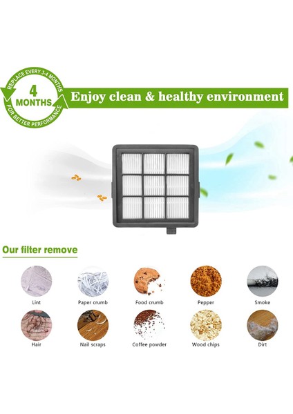 1154 116 Yıkama Zemin Makinesi Için 8 Adet Hepa Filtreler (Yurt Dışından) fiyatları