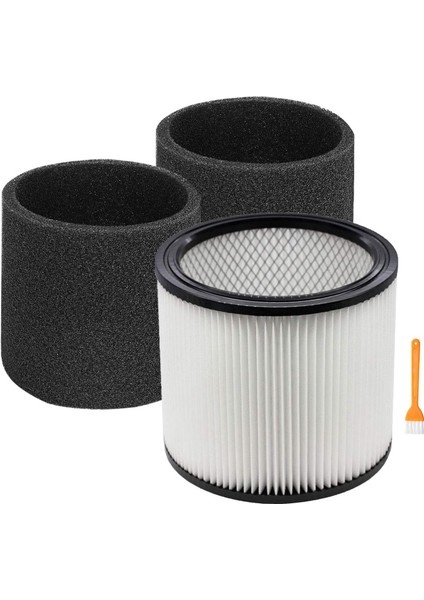 5 Galonluk Islak/kuru Elektrikli Süpürgeler Için, 1 Filtre + 2 Köpük (Yurt Dışından)
