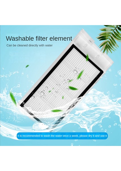 Eve Plus Için Ana Fırça Yan Fırça Filtresi Paspas Toz Torbası (Yurt Dışından)