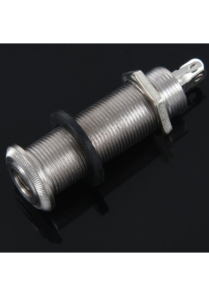 2x Elektro Gitar Jakı Krom Dişli Silindir Çıkış Giriş Jakı Fiş Soketleri 1/4 Inç Elektro Gitar Için (Yurt Dışından) indirimleri