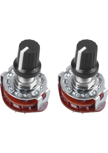 2x Elektronik Makine 4P3T 4 Kutuplu 3 Pozisyon 2 Güverte 16PIN Döner Anahtar (Yurt Dışından)