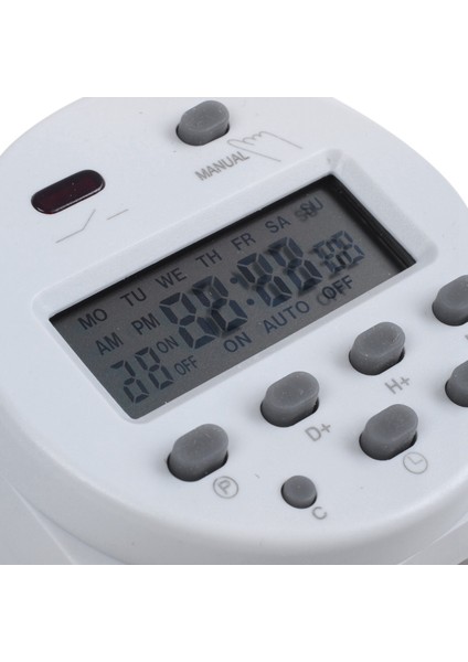 DC12V Dijital LCD Güç Programlanabilir Zamanlayıcı Zaman Anahtarı Rölesi 16A Amper (Yurt Dışından)