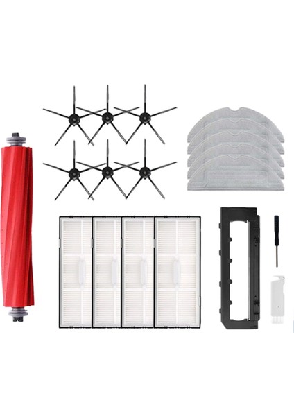 S7 Maxv Ultra S7 Pro Ultra S7 Maxv Artı Robotlu Süpürge Ana Yan Fırça Paspas Bezi Hepa Filtre Parçaları (Yurt Dışından)