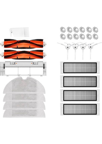 1s Robot S50 Için 28PACK Yan Fırça Rulo Fırça Paspas Hepa Filtresi (Yurt Dışından)