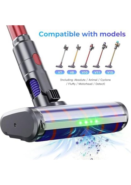 Yumuşak Rulo Fırça Kafası V7 V10 V11 Akülü Elektrikli Süpürge Hızlı Bırakma Elektrikli Fırça Kafası Eki (Yurt Dışından) fiyatları