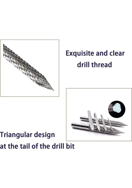 3/16IN 4.5mm Yüksek Karbür Çelik Çapak Uçları (Yurt Dışından)