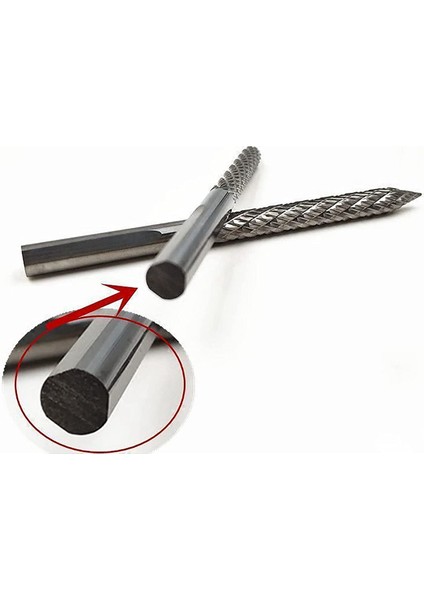 3/16IN 4.5mm Yüksek Karbür Çelik Çapak Uçları (Yurt Dışından)