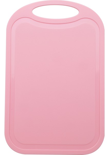 Plastik Doğrama Bloğu Et Sebze Kesme Tahtası Kaymaz Anti Taşma Asma Delikli Doğrama Tahtası Pembe (Yurt Dışından)