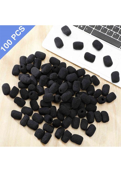400 Parça Mini Köpük Mikrofon Ön Cam Mikrofon Kapağı Küçük Yaka ve Kulaklık Mikrofonları Için Köpük Koruması (Yurt Dışından)