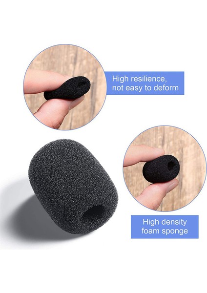 400 Parça Mini Köpük Mikrofon Ön Cam Mikrofon Kapağı Küçük Yaka ve Kulaklık Mikrofonları Için Köpük Koruması (Yurt Dışından)