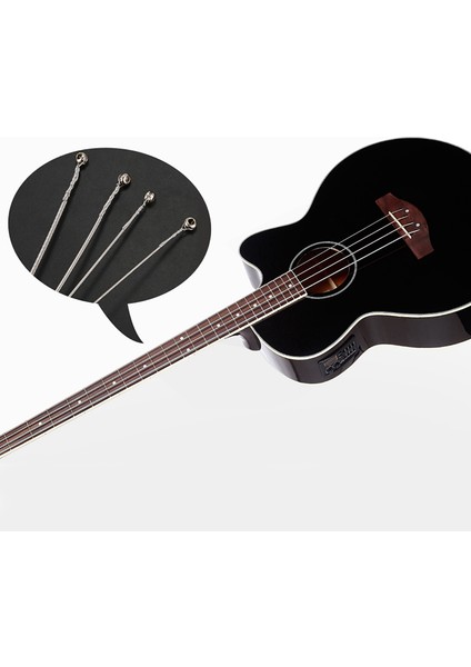 4 Telli Bas Gitar Için 8x Çelik Teller (Yurt Dışından)