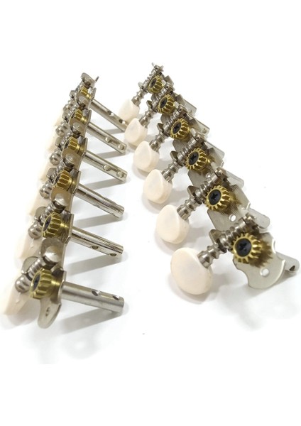 2x 12 Strings Akustik Gitar Akort Mandalları Krom Kaplama Makine Kafaları 6l 6r Akustik Gitar Aletleri Aksesuar Parçası (Yurt Dışından) modelleri