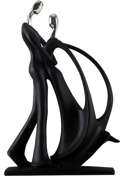 Çift Dans Figürleri Sanat Soyut Heykel Masaüstü Süsleme A (Yurt Dışından)